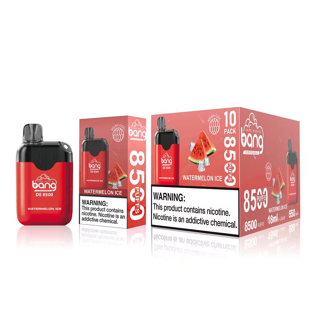 Factory Wholesale Premium Quality Bang 8500 Puffs Disposable E Cigarettes Pod Device 2% 5% 18ml Refilled Cartridge Pods Recharegable Battery