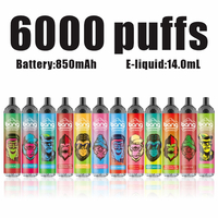 The Newest Bang King 6000 Puffs disposable vape 5% Nic Rechargeable Type-C 