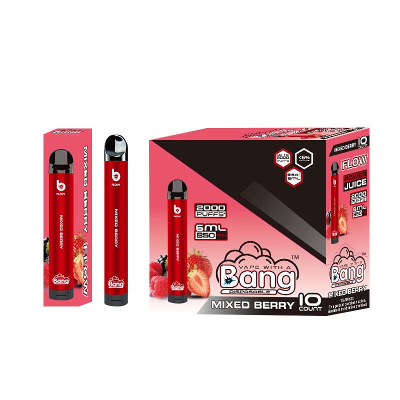 Disposable Vape E Cigarette Air Flow 2000 Puffs Bang Flow