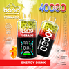 Latest Model Bang40000 Puffs Disposable E Vape 3 Mesh Coil E Vape Adjust Power Vaper Big Display Screen Cigarette Fruit Flavor